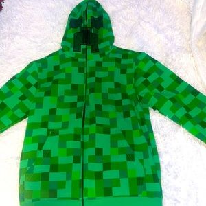 - Kids Minecraft Creeper Zip-up